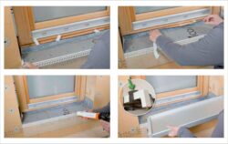Steico fix 2.0 – 100 mm wood fiber insulation wedge for window sills - Image 2