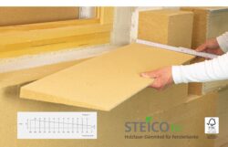 Steico tri Wood Fiber Insulation Wedge 200 mm – For Window Sill - Image 2