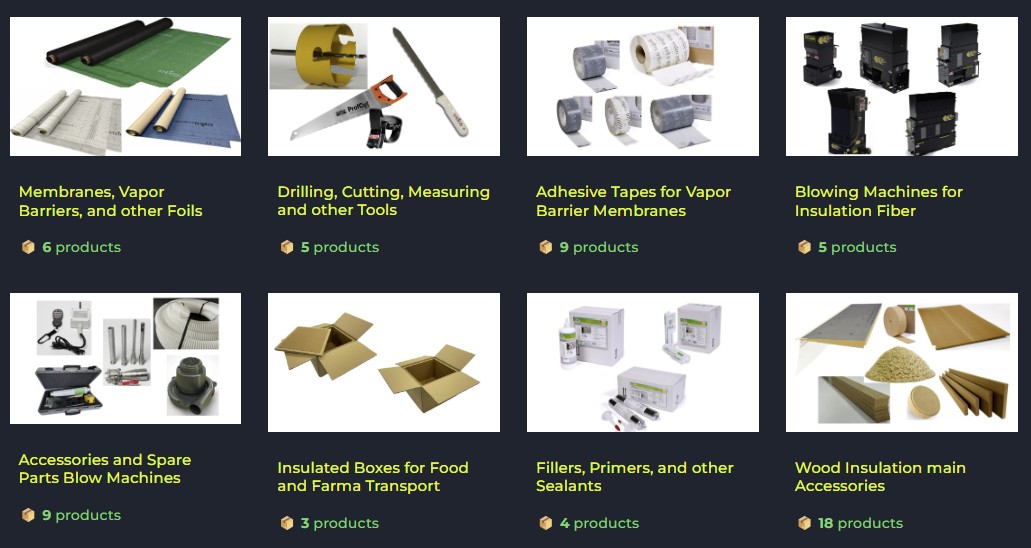 Wood based insulation products and accessories from Green Thermal Systems